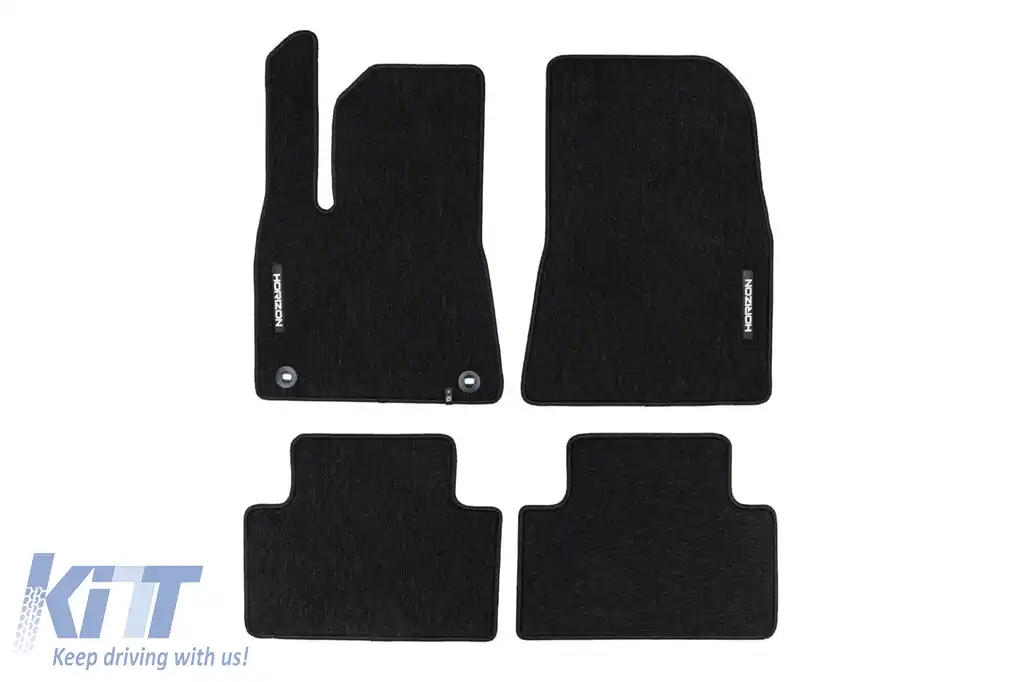 Mochete textile din seria Horizon de la Frogum potrivite pentru Tesla Model 3 după 2017, set de 4 bucăți, negru