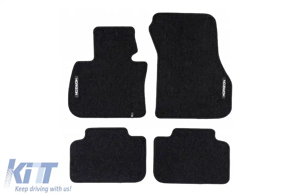 Mochete textile din seria Horizon de la Frogum potrivite pentru BMW seria 2 F45, X1 F48 2014-2022, set de 4 piese, negru