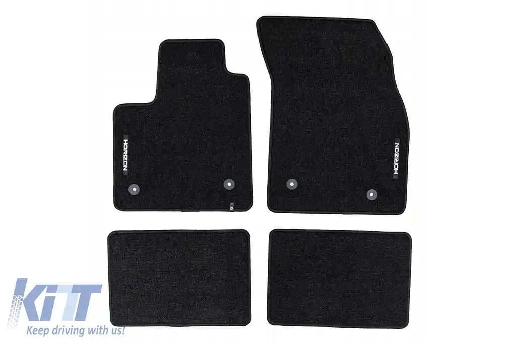 Mochete textile din seria Horizon de la Frogum potrivite pentru Ford Focus după 2018, set de 4 bucăți, negru
