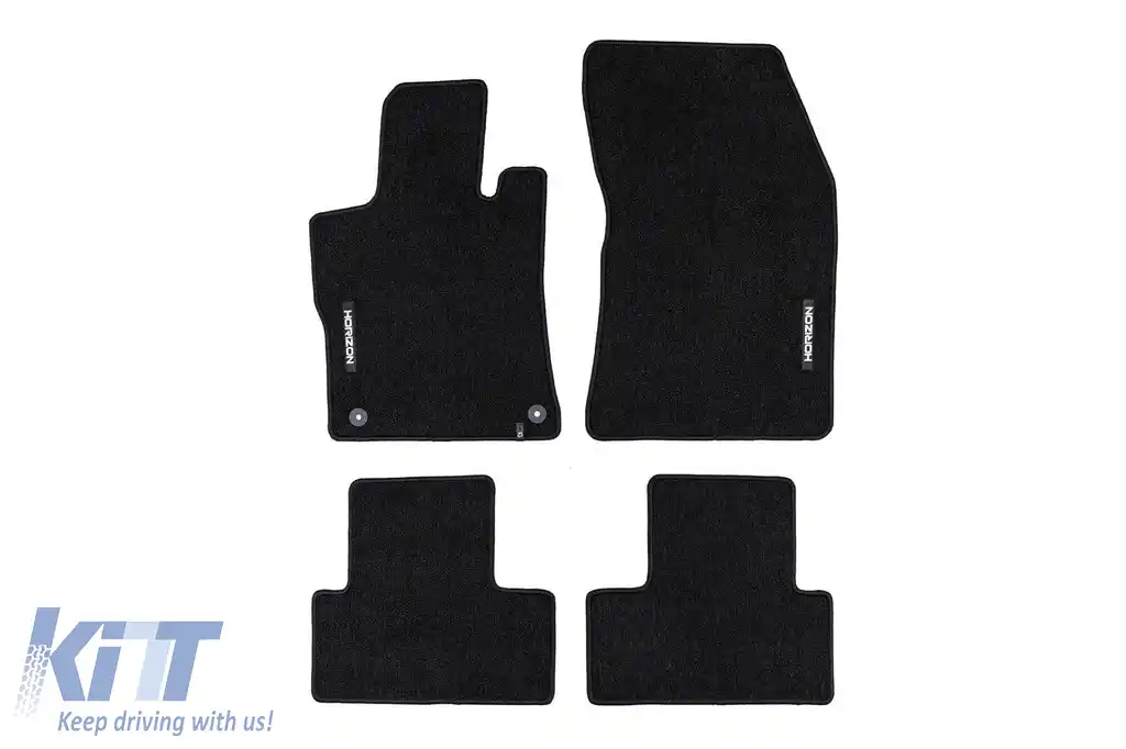 Mochete textile din seria Horizon de la Frogum potrivite pentru Opel Astra L după 2022, set de 4 bucăți, negru
