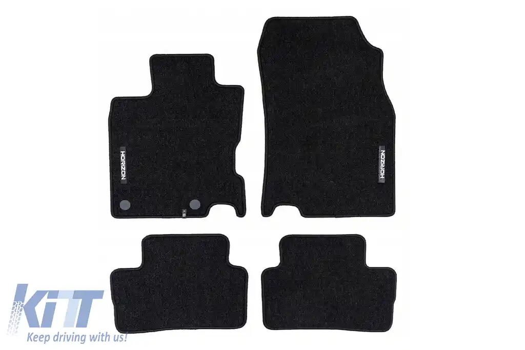 Mochete textile din seria Horizon de la Frogum potrivite pentru Renault Kadjar 2015-2022, set de 4 bucăți, negru