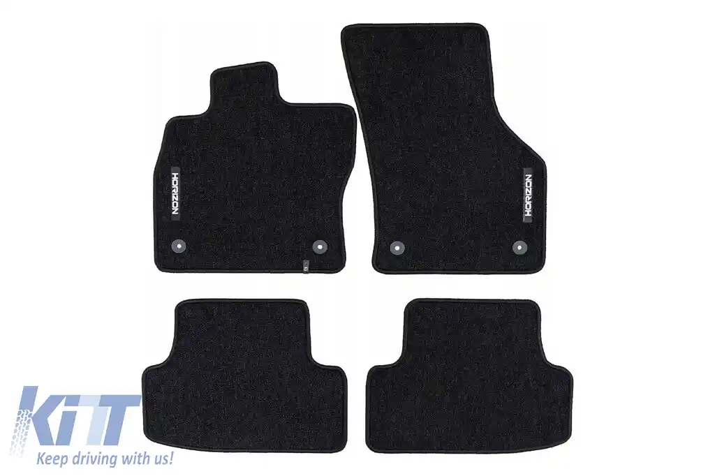 Mochete textile din seria Horizon de la Frogum potrivite pentru Audi A3 sedan după 2020, set de 4 bucăți, negru