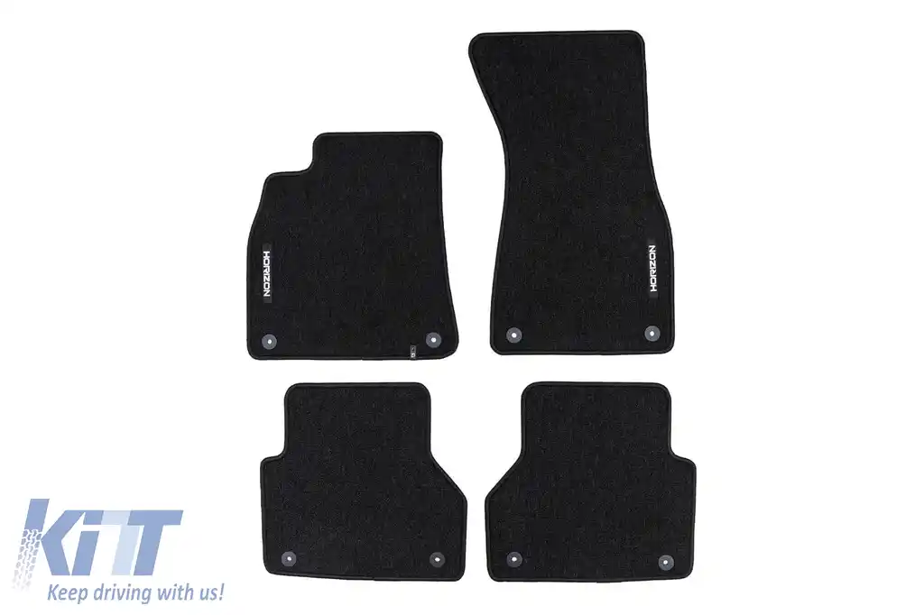 Mochete textile din seria Horizon de la Frogum potrivite pentru Audi A7 Sportback după 2018, set de 4 bucăți, negru