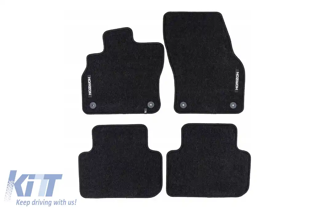 Mochete textile din seria Horizon de la Frogum potrivite pentru Audi Q3 după 2018, Q3 Sportback după 2019, set de 4 bucăți, negru