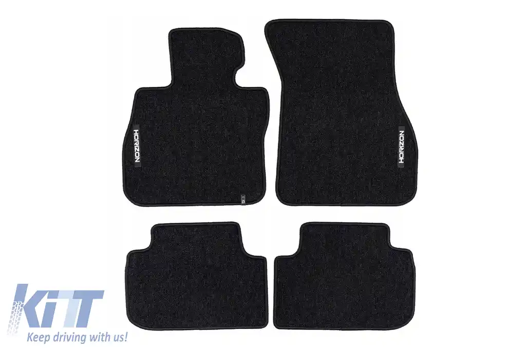 Mochete textile din seria Horizon de la Frogum potrivite pentru BMW 1 series F40 2019-2024, set de 4 bucăți, negru