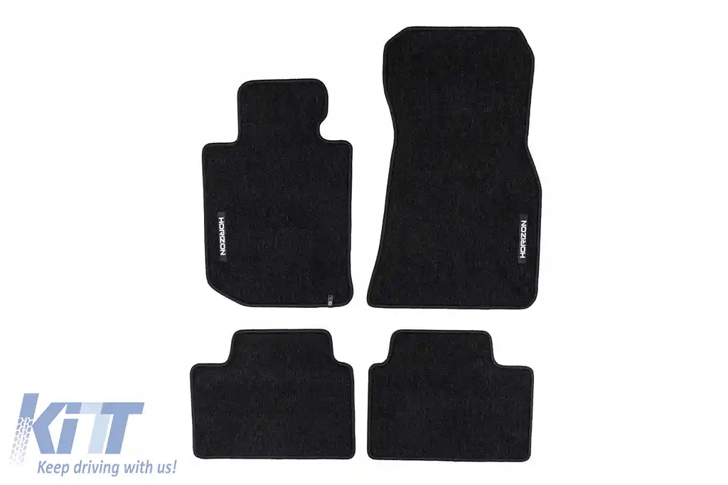 Mochete textile din seria Horizon de la Frogum potrivite pentru BMW seria 3 G20, G21 după 2018, set de 4 bucăți, negru
