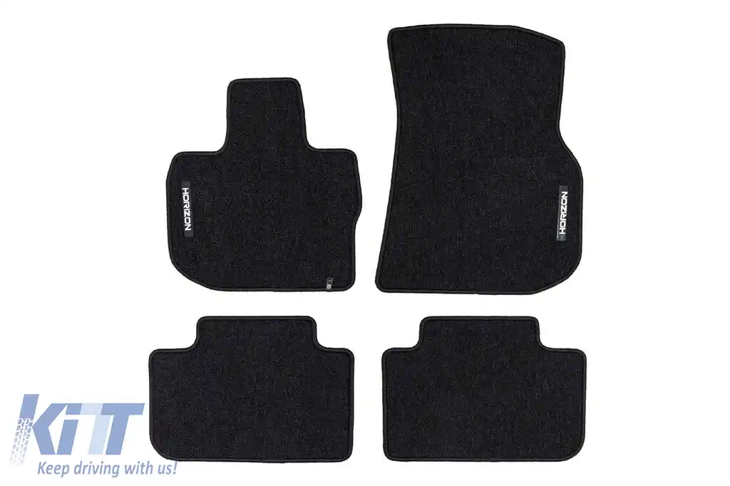 Mochete textile din seria Horizon de la Frogum potrivite pentru BMW X3 G01 2017-2024, set de 4 bucăți, negru