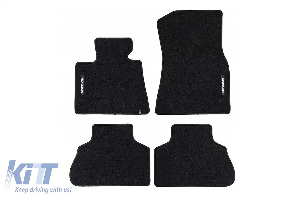 Mochete textile din seria Horizon de la Frogum potrivite pentru BMW X5 G05 după 2018, set de 4 bucăți, negru