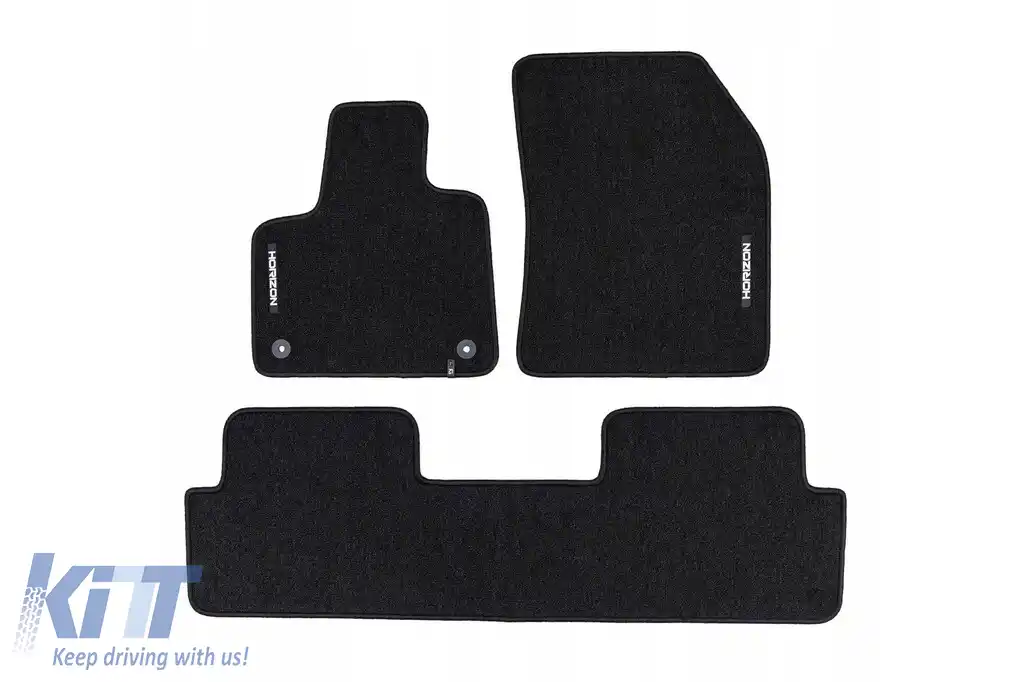 Mochete textile din seria Horizon de la Frogum potrivite pentru Citroen DS7 Crossback E-tense după 2020, set de 3 piese, negru