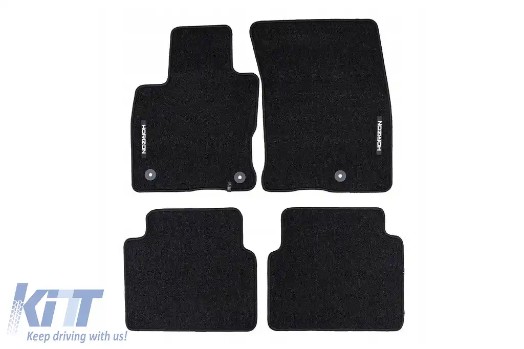 Mochete textile din seria Horizon de la Frogum potrivite pentru Ford Kuga după 2019, set de 4 bucăți, negru
