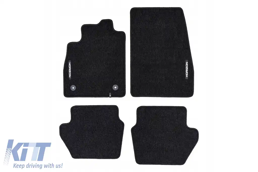Mochete textile din seria Horizon de la Frogum potrivite pentru Ford Puma după 2019, set de 4 bucăți, negru