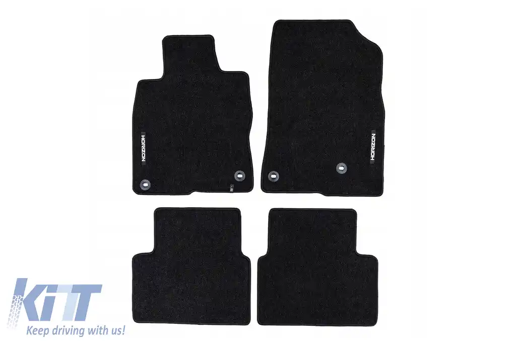 Mochete textile din seria Horizon de la Frogum potrivite pentru Honda Civic XI după 2021, set de 4 bucăți, negru