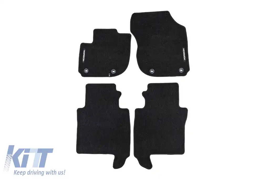 Mochete textile din seria Horizon de la Frogum potrivite pentru Honda HR-V 2013-2021, set de 4 bucăți, negru