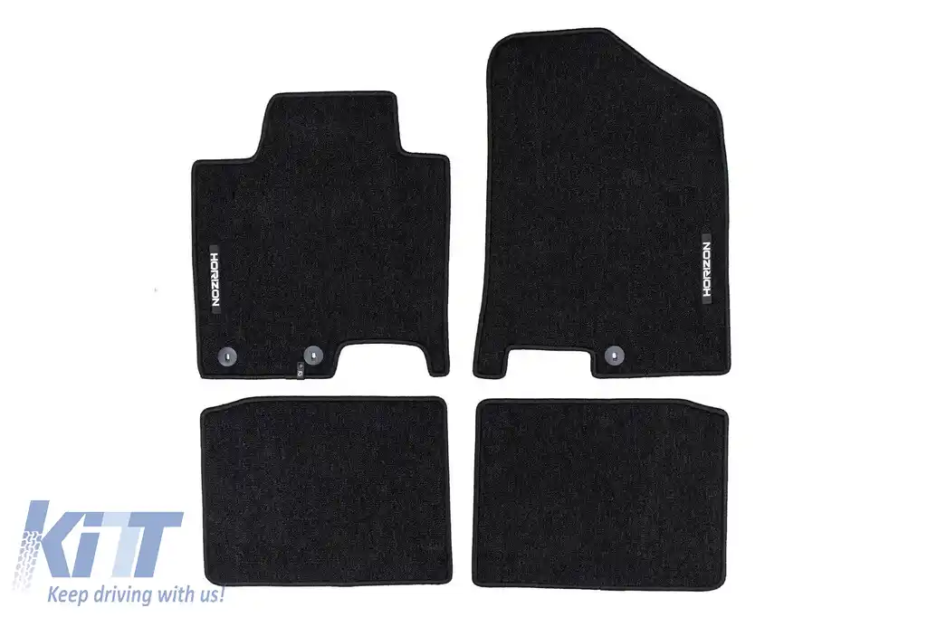Mochete textile din seria Horizon de la Frogum potrivite pentru Hyundai i40 2011-2019, set de 4 bucăți, negru