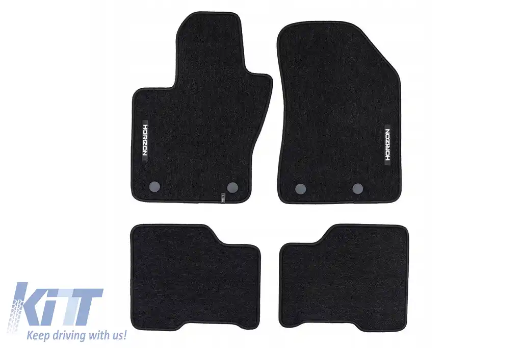 Mochete textile din seria Horizon de la Frogum potrivite pentru Jeep Compass după 2016, set de 4 bucăți, negre