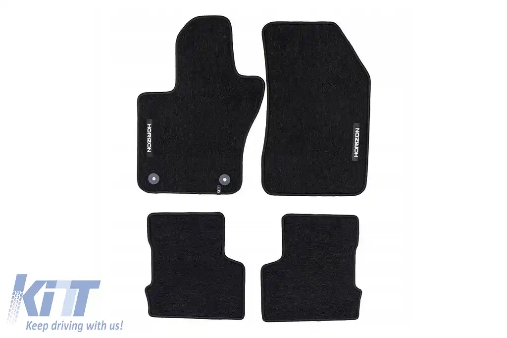 Mochete textile din seria Horizon de la Frogum potrivite pentru Jeep Renegade după 2014, set de 4 bucăți, negru