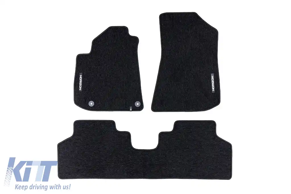 Mochete textile din seria Horizon de la Frogum potrivite pentru Kia Niro EV după 2022, set de 4 bucăți, negru