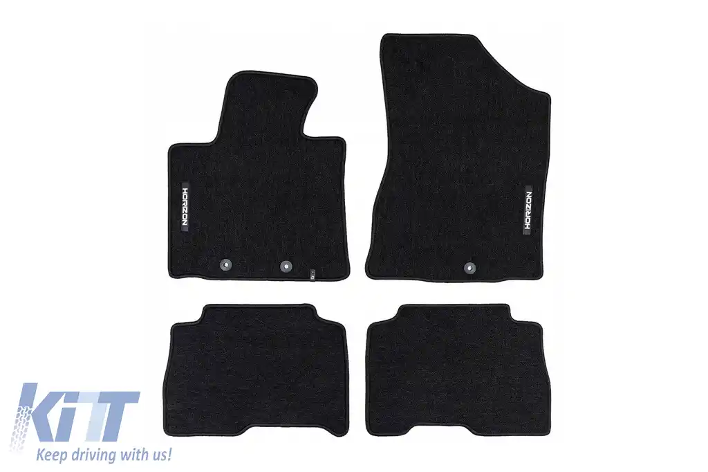 Mochete textile din seria Horizon de la Frogum potrivite pentru Kia Sorento 2014-2020, set de 4 bucăți, negru