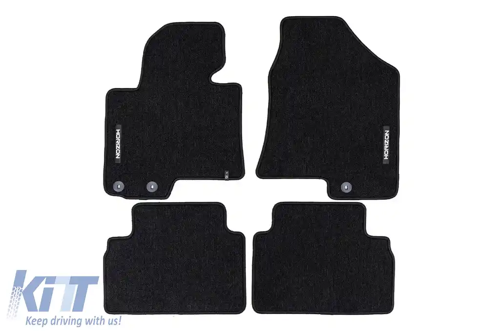 Mochete textile din seria Horizon de la Frogum potrivite pentru Kia Sportage 2010-2015, set de 4 bucăți, negru