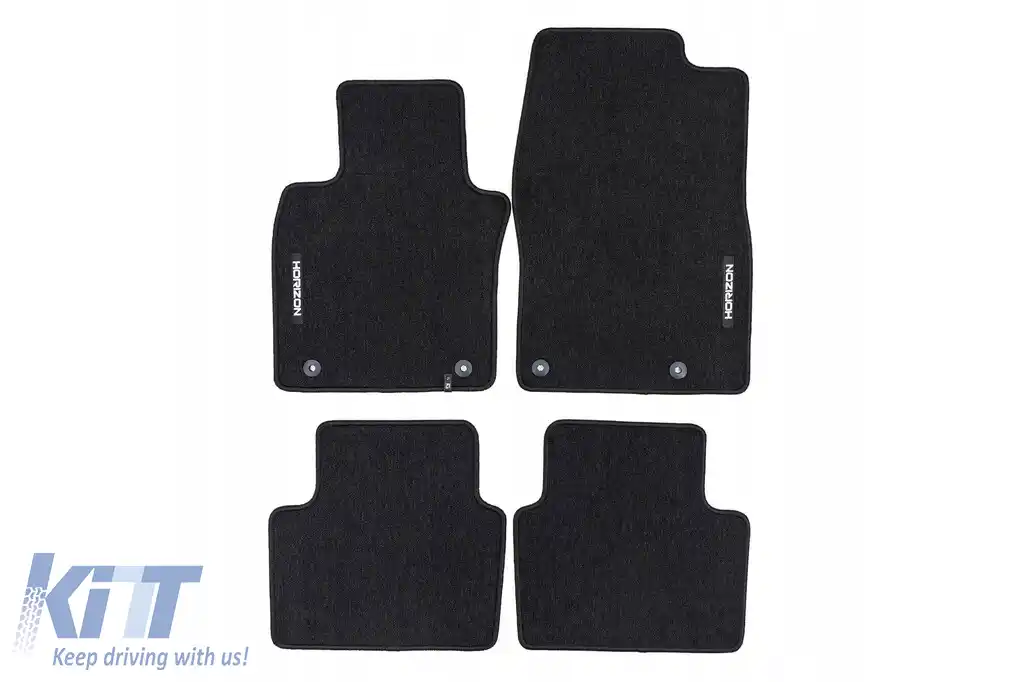 Mochete textile din seria Horizon de la Frogum potrivite pentru Mazda CX-30 după 2019, set de 4 bucăți, negru