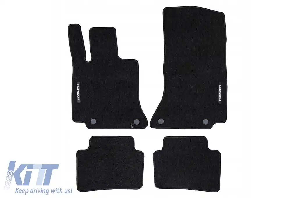 Mochete textile din seria Horizon de la Frogum potrivite pentru Mercedes C class W206 după 2021, set de 4 bucăți, negru