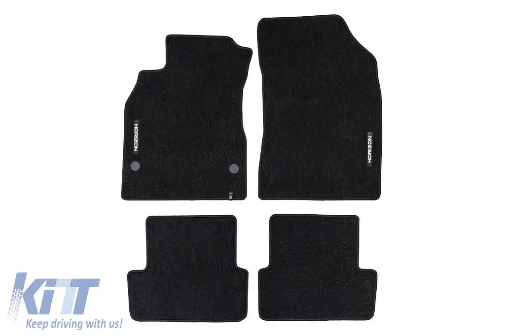 Mochete textile din seria Horizon de la Frogum potrivite pentru Renault Fluence 2009-2016, set de 4 bucăți, negre