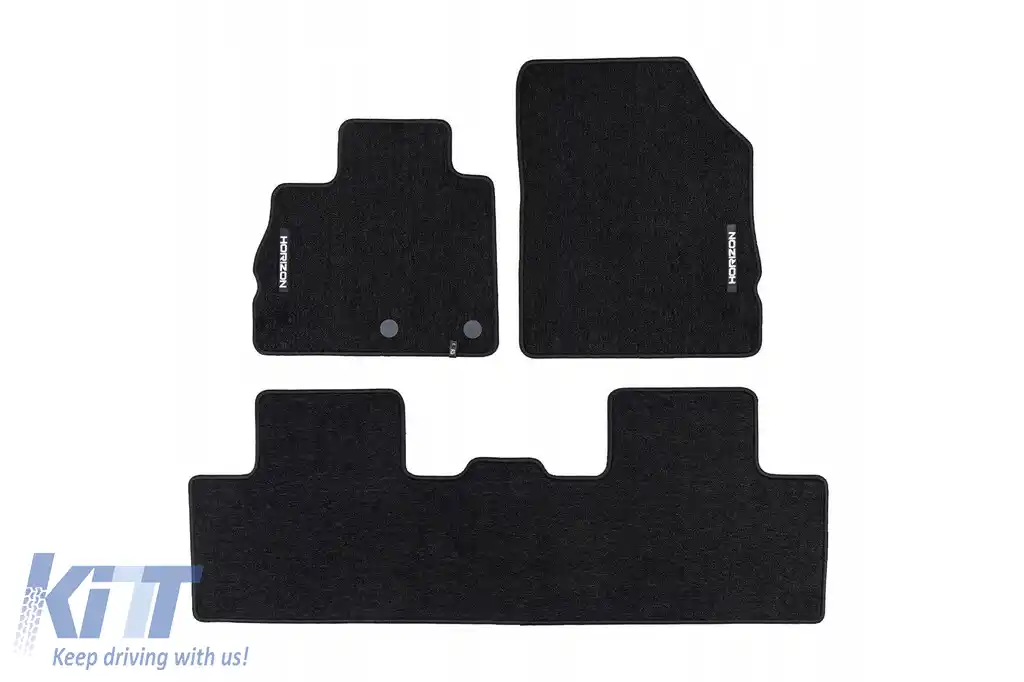 Mochete textile din seria Horizon de la Frogum potrivite pentru Renault Scenic IV 2016-2022, set de 3 bucăți, negru