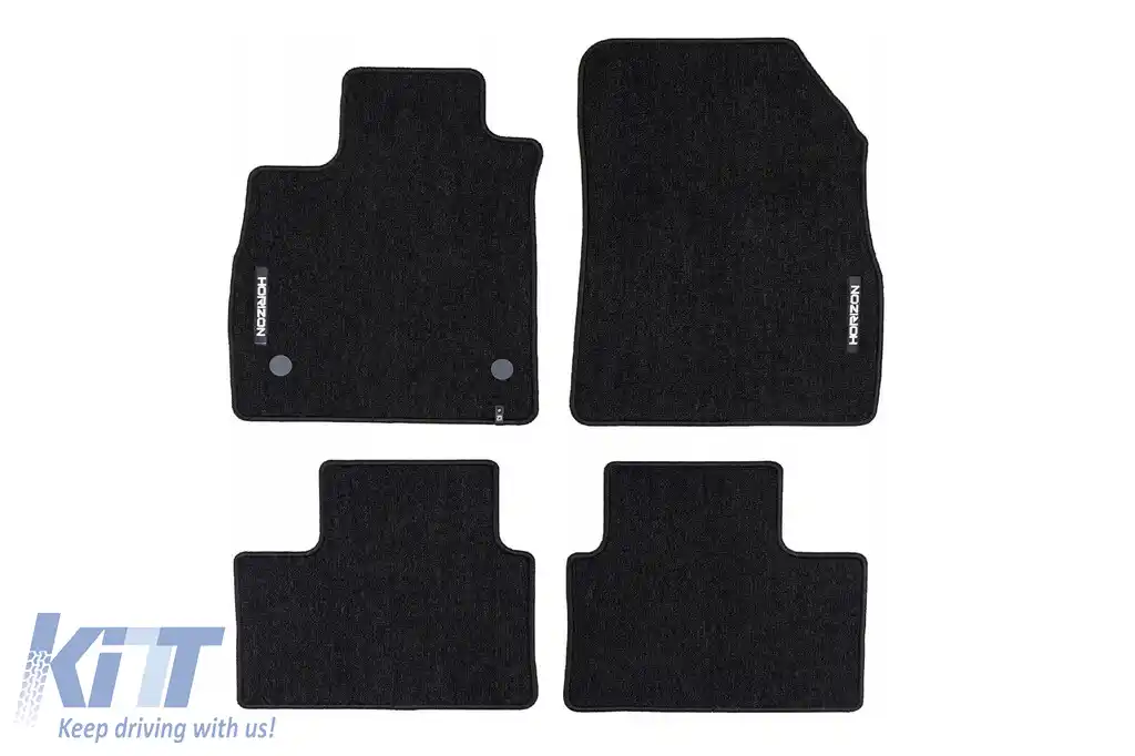 Mochete textile din seria Horizon de la Frogum potrivite pentru Renault Talisman 2015-2022, set de 4 bucăți, negre