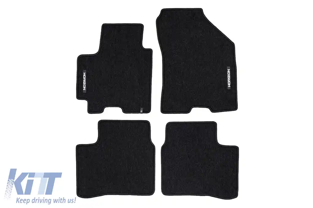 Mochete textile din seria Horizon de la Frogum potrivite pentru Suzuki Swift 2017-2024, set de 4 piese, negru