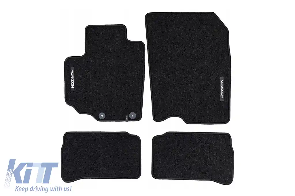 Mochete textile din seria Horizon de la Frogum potrivite pentru Suzuki Vitara după 2015, set de 4 bucăți, negru