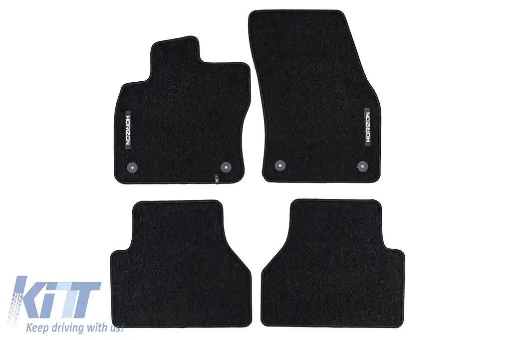 Mochete textile din seria Horizon de la Frogum potrivite pentru Volkswagen Caddy după 2020, set de 4 bucăți, negru