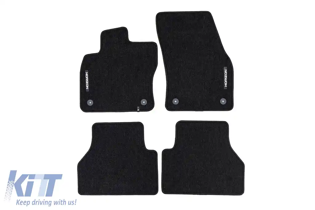 Mochete textile din seria Horizon de la Frogum potrivite pentru Volkswagen Caddy California după 2022, set de 4 bucăți, negru
