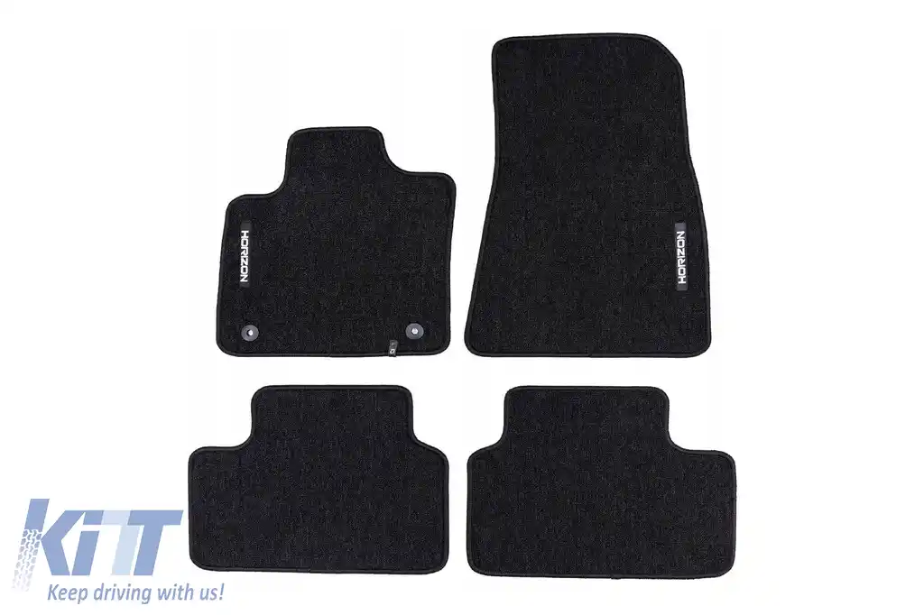 Mochete textile din seria Horizon de la Frogum potrivite pentru Volvo C40 Recharge după 2021, set de 4 bucăți, negru