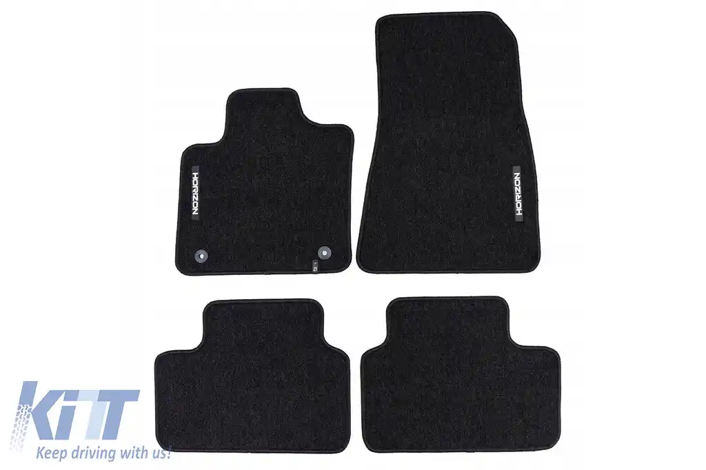 Mochete textile din seria Horizon de la Frogum potrivite pentru Volvo XC40 Recharge după 2020, set de 4 bucăți, negru