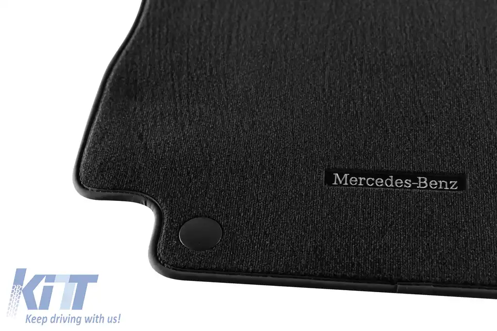 Mochete textile originale potrivite pentru Mercedes-Benz E class W213, S213 2016-2022, set de 4 bucăți, negru-image-6250362