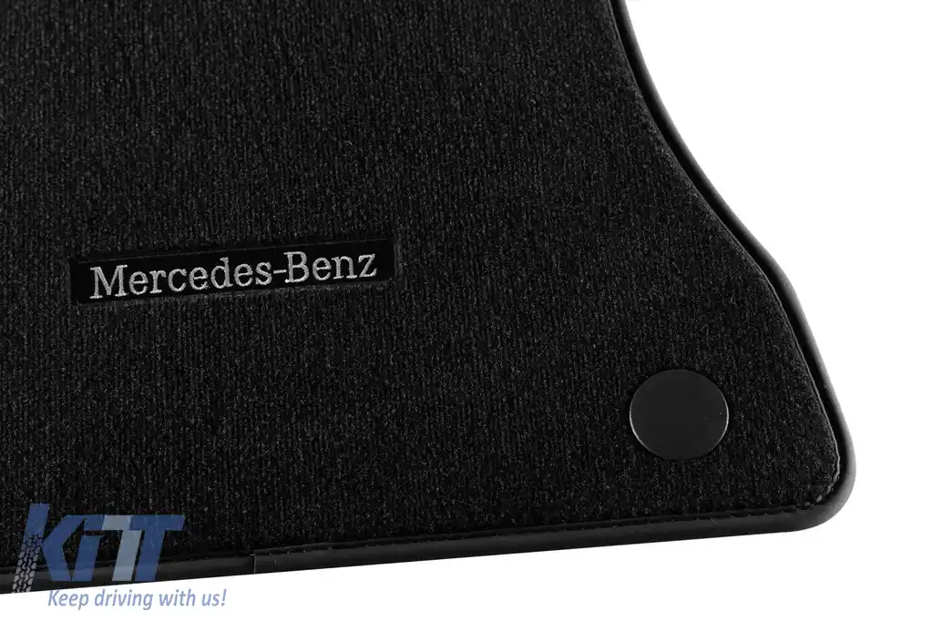 Mochete textile originale potrivite pentru Mercedes-Benz E class W213, S213 2016-2022, set de 4 bucăți, negru-image-6250363