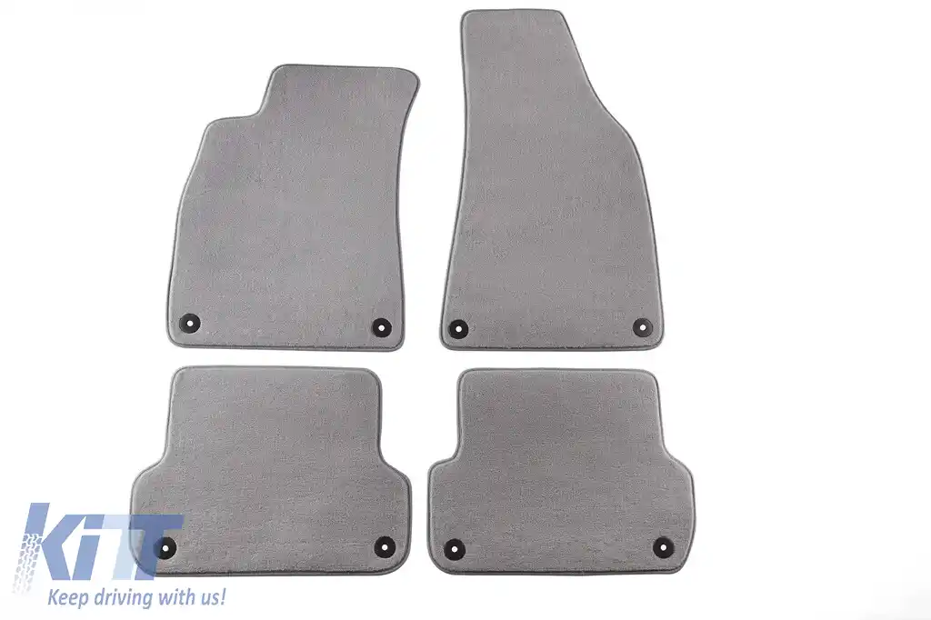 Mochete textile Petex Comet seria potrivite pentru Audi A4 sedan, break, Quattro 2000-2008, set de 4 bucăți, gri