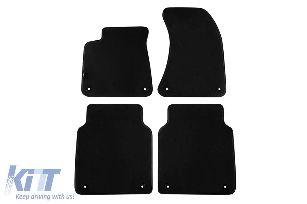 Mochete textile Petex Comet seria potrivite pentru Audi A8 W12 2011-2017, cu ampatament lung, set de 4 piese, negru