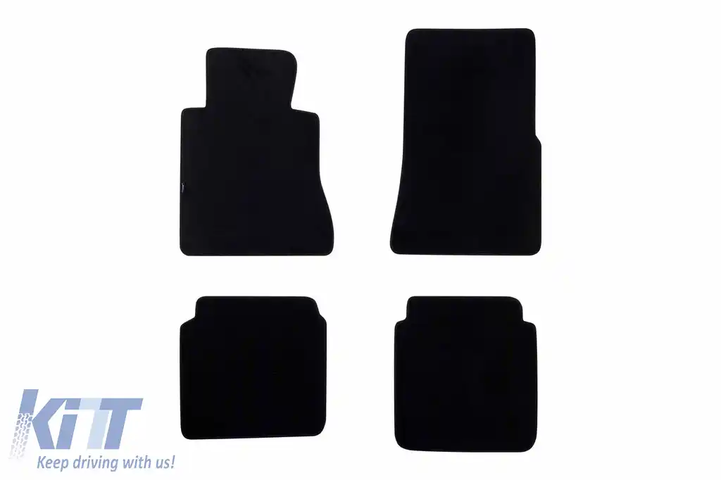 Mochete textile Petex Comet serie potrivite pentru Mercedes S class W126 1986-1990, ampatament scurt, set de 4 bucăți, negru