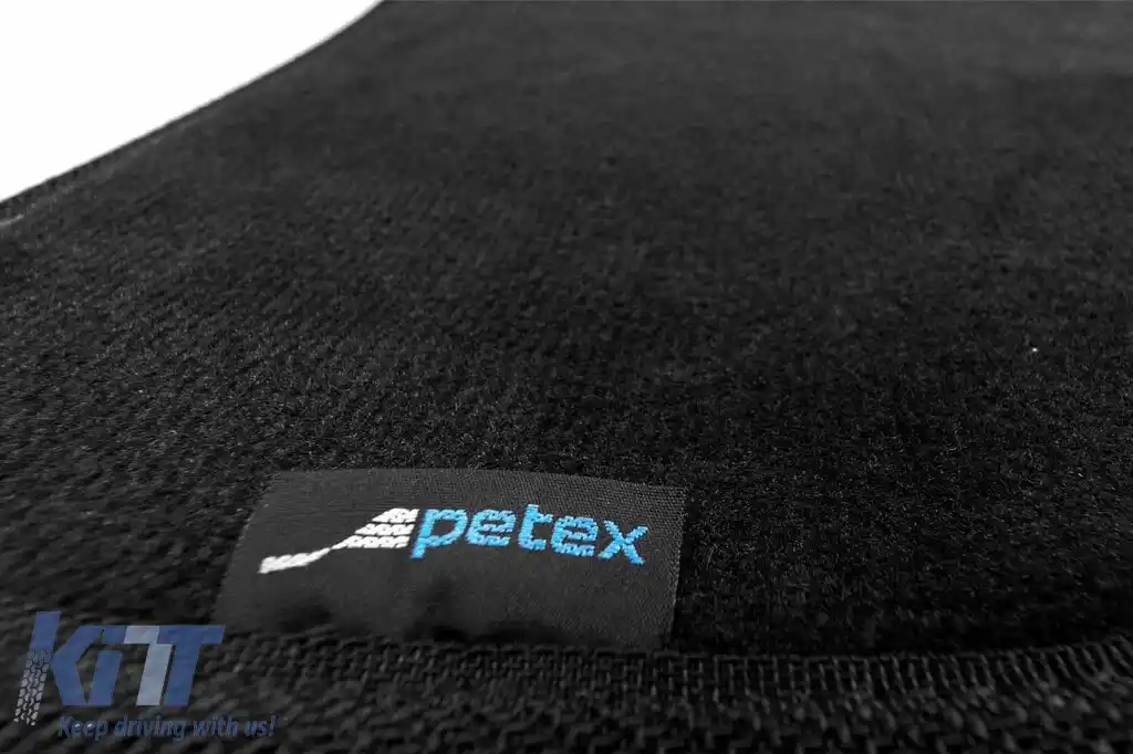 Mochete textile Petex Comet serie potrivite pentru Mercedes S class W126 1986-1990, ampatament scurt, set de 4 bucăți, negru-image-6241345