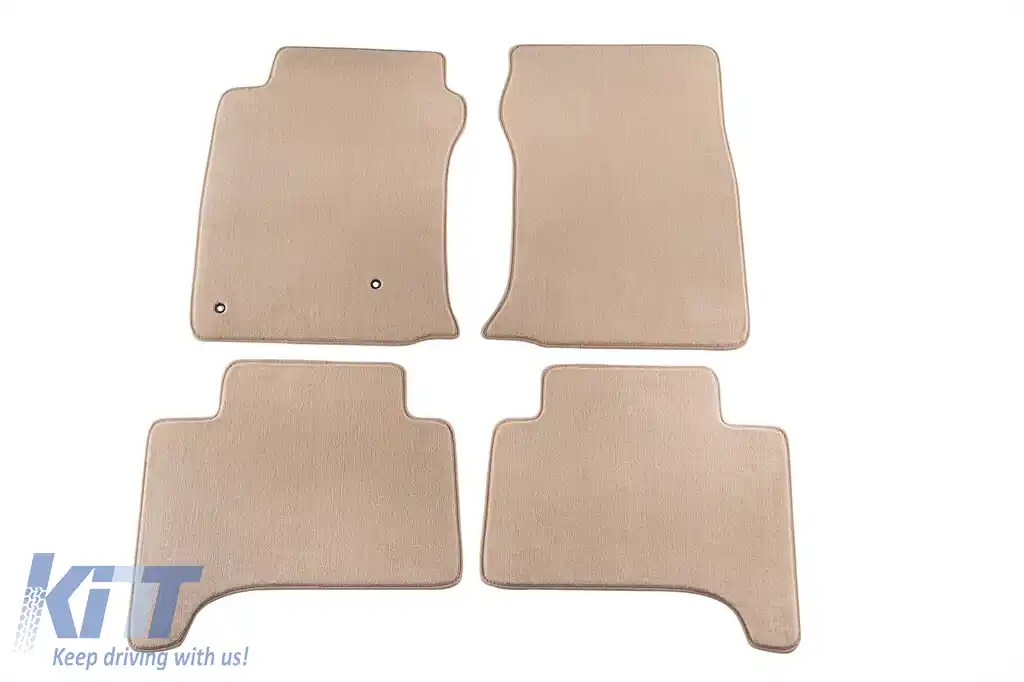 Mochete textile Petex Comet serie potrivite pentru Toyota Land Cruiser 2003-2009, 5 uși, set de 4 bucăți, bej