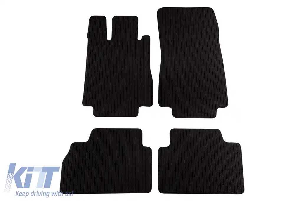 Mochete textile Petex Comet serie potrivite pentru Mercedes S class W220 1998-2005, ampatament scurt, set de 4 bucăți, negru