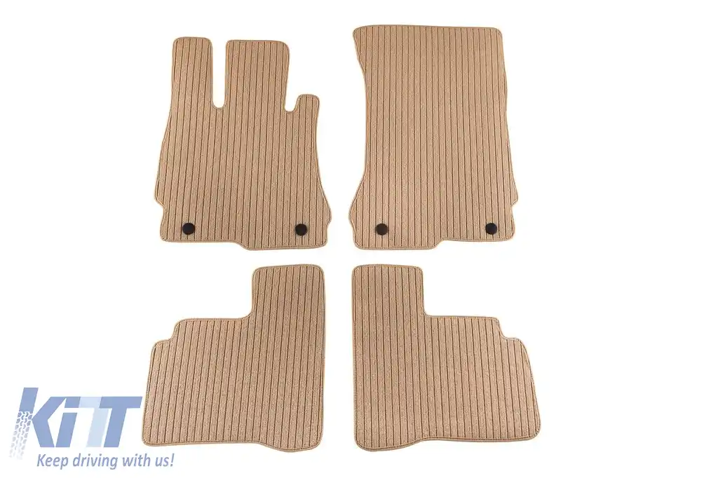 Mochete textile Petex Comet serie potrivite pentru Mercedes S class W221 2005-2013, ampatament scurt, set de 4 bucăți, bej
