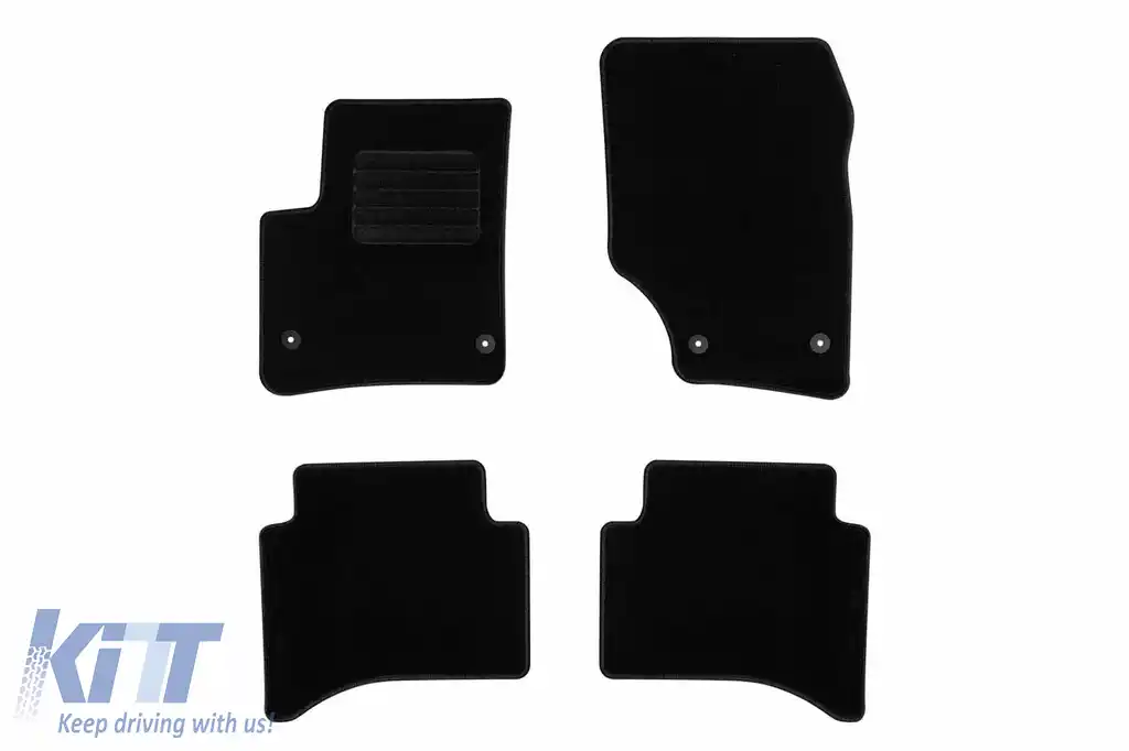 Mochete textile potrivite pentru Porsche Cayenne 2003-2010, set de 4 bucăți, negru