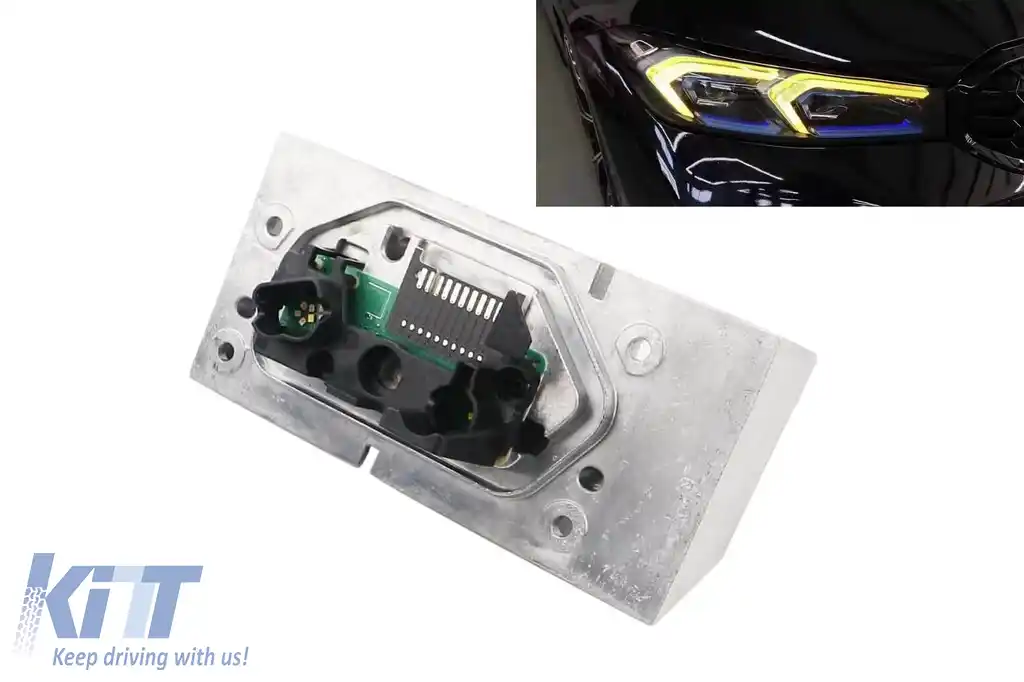 Modul drept 63 11 5A57074(Y) pentru lumini DRL galbene și semnalizator în farul de Versiune Înaltă, potrivit pentru BMW 3 G20, G21 2023-2025
