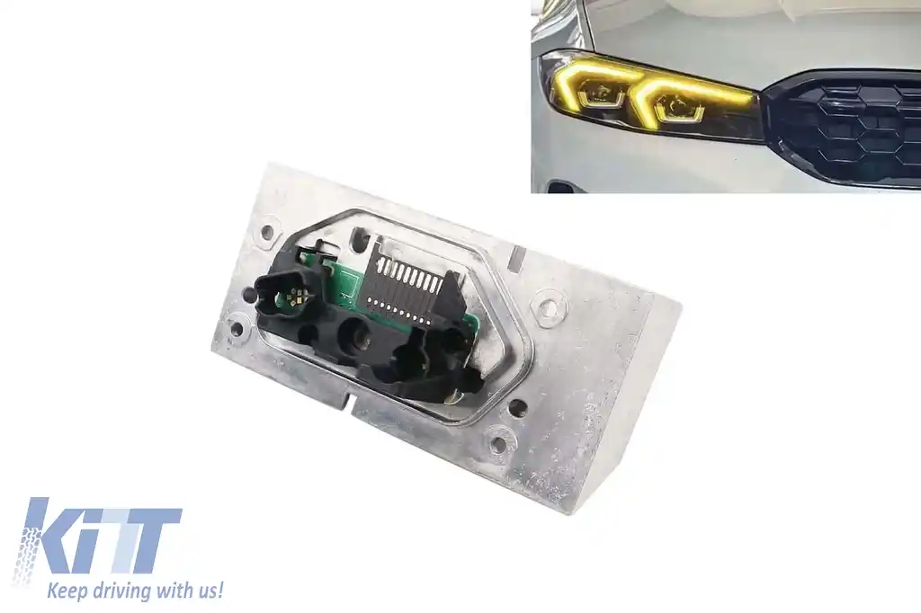 Modul drept 63115A4F772(Y) pentru lumini DRL galbene și semnalizator în farul de Versiune Joasă, potrivit pentru BMW 3 G20, G21 2023-2025