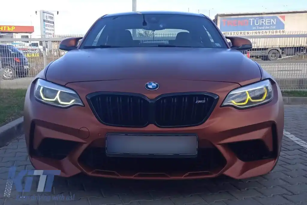 Module stânga 63117494851(Y) pentru lumini DRL galbene în faruri potrivite pentru BMW Seria 2 F22, F23 2016-2020, M2 F87 2016-2021