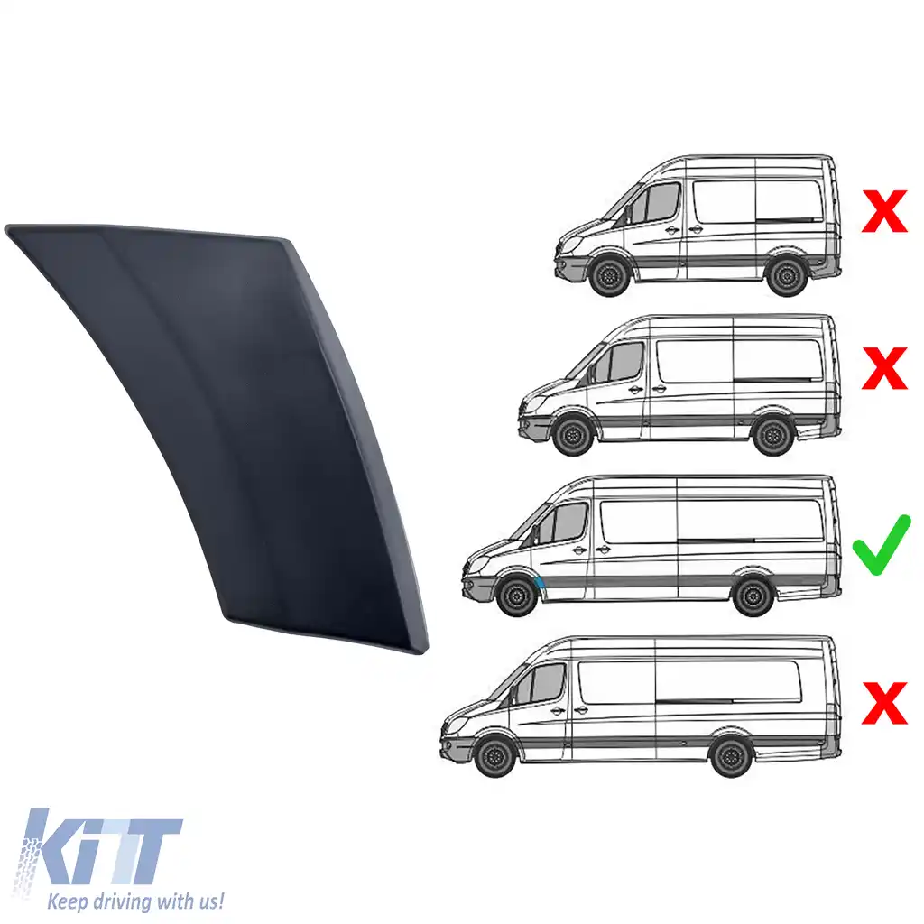 Molding-ul de aripă stângă este potrivit pentru Mercedes Sprinter W906 2006-2018-image-6208580