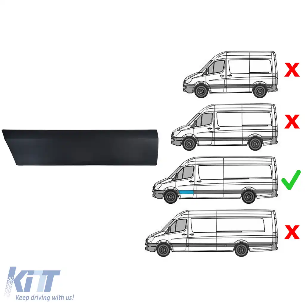 Moldura Ușii Față Stânga potrivită pentru Mercedes Sprinter W906 2006-2018-image-6207706