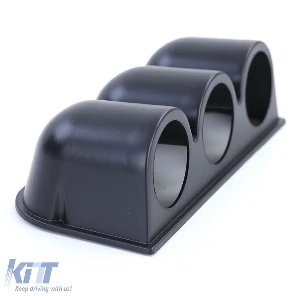 Montaj pentru tabloul de bord pentru 3 manometre suplimentare de 52mm, negru mat-image-6191433